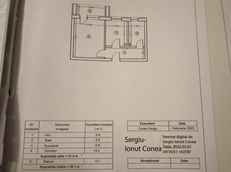 Ilie Petre 48 in Chiajna, garsoniera de vanzare de 35 mp, comision 0.